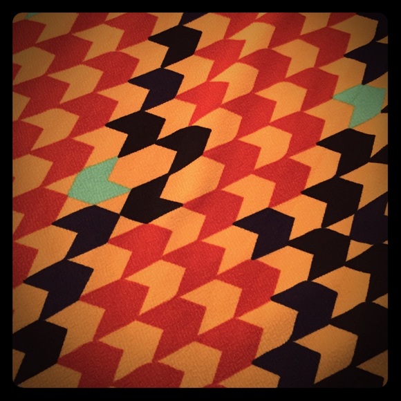 4-Color Funky Herringbone 3XL Pencil Skirt