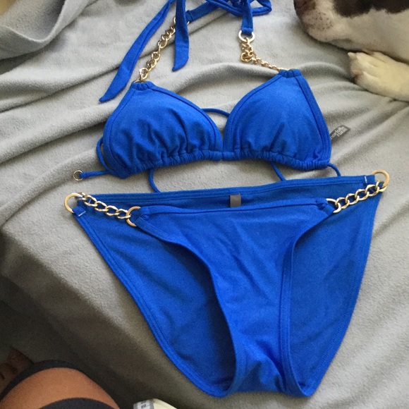 Cobalt blue bikini