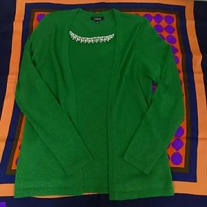 Elementz Green Shimmer Sweater Top Sz. M