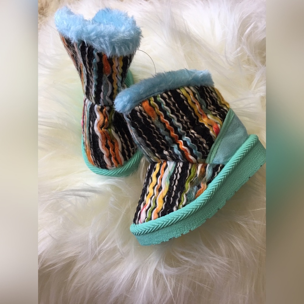 Rainbow Tapestry Boots