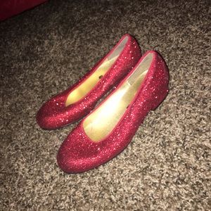 "Ruby Slippers" Red Glitter Kid Costume / Dress Up