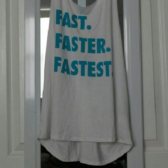 White sport tank top F21