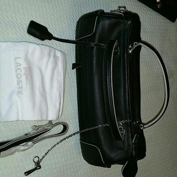 Midnight Black Lacoste Roll Bag