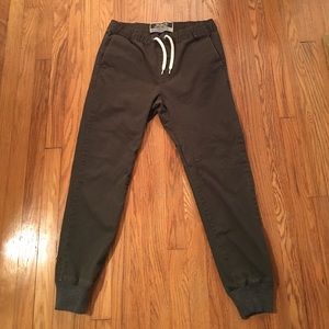 Dark Green Modern Amusement Men's Joggers