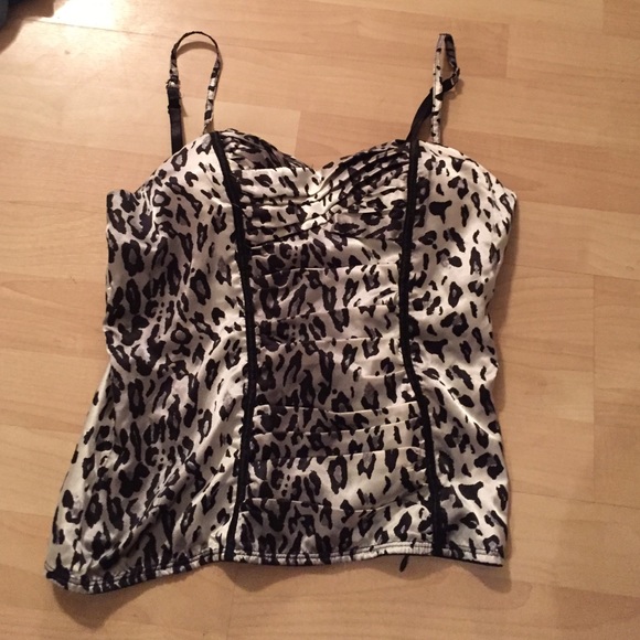 Fancy silk cheetah print shirt