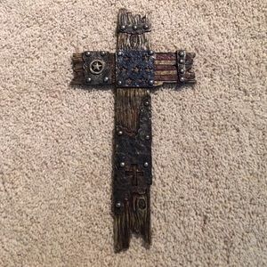 American flag cross