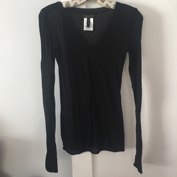 BCBG black long sleeve sweater
