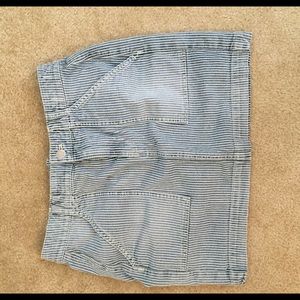 Madewell Denim Striped Skirt