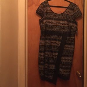 Trixxi geo-print cocktail dress