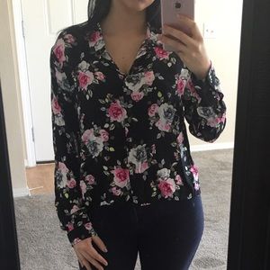 Floral print blouse