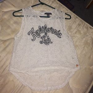 Kalifornia LA Lace Tank Top