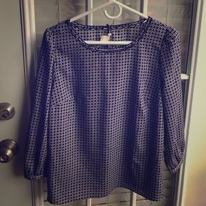 J. Crew Patterned Blouse