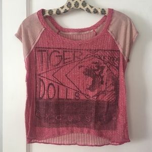 Free people Tiger Dolls knit tee