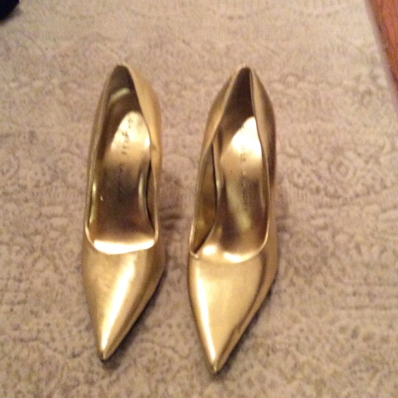 Chinese Laundry Metallic Gold Stiletto Pumps