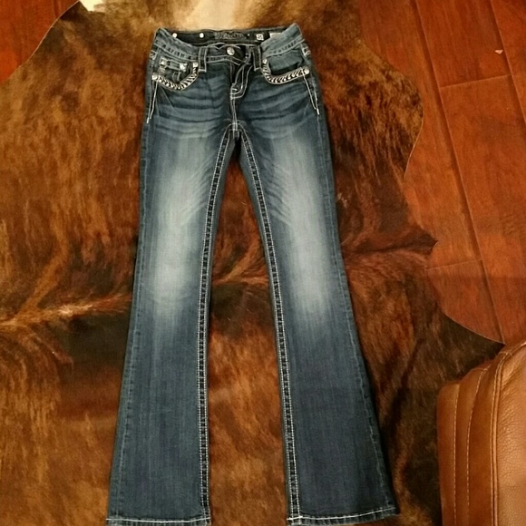 Mid-Rise Bootcut Miss Me Jeans - Picture 2 of 3