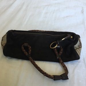 Burberry suede handbag