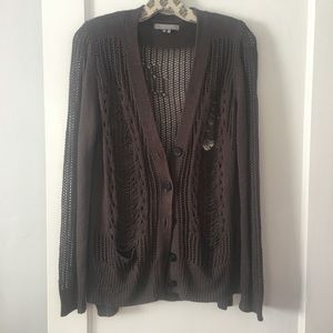 Nasty Gal destroyed cardigan Sweater