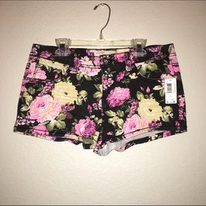 Floral Jean Shorts