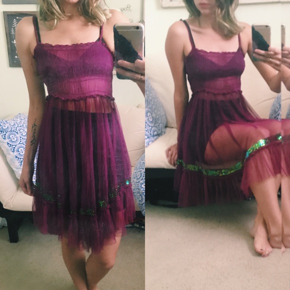 Sheer Freepeople dress 🍂🍁