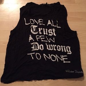 Shakespeare quote tank top