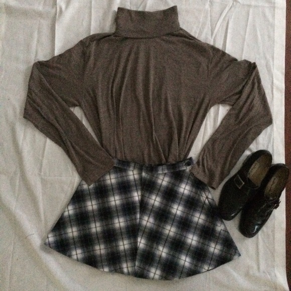 Mini Plaid Circle Skirt