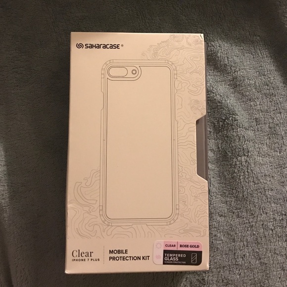 Rose Gold/Clear iPhone 7 plus case!!!