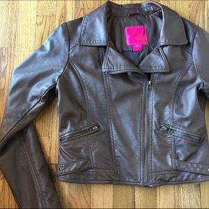 Brown vinyl jacket