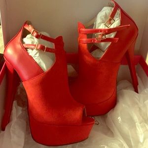 Where is suede and leather heels