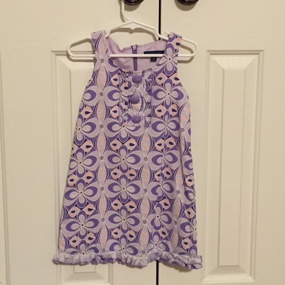 Little Girl's purple shift dress