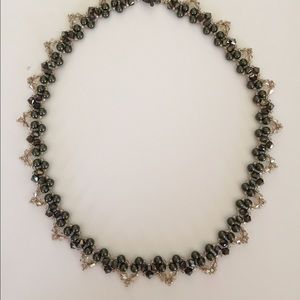 Swarovski Crystal & Pearl Garden Necklace -Green