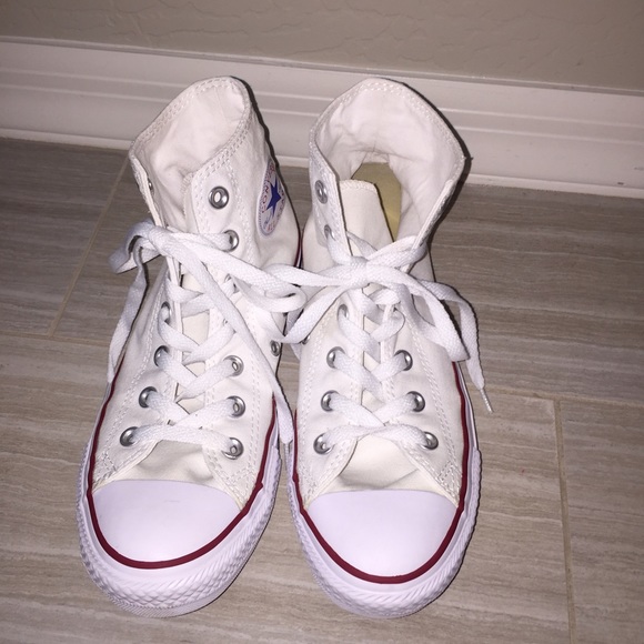 Converse Shoes - Converse High Top white sneakers size 8