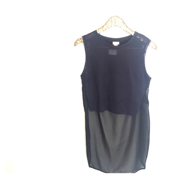 Contrast sheer h&m top