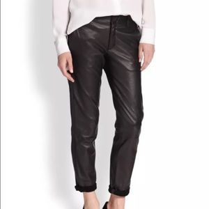 100% leather Vince strapping trouser