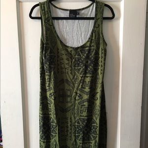 Asos Curve Olive Midi Dress