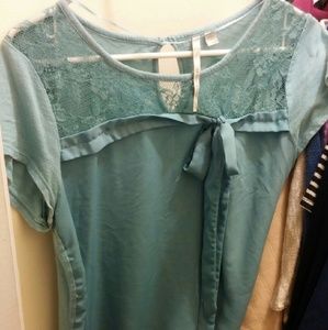 Lauren Conrad blue blouse
