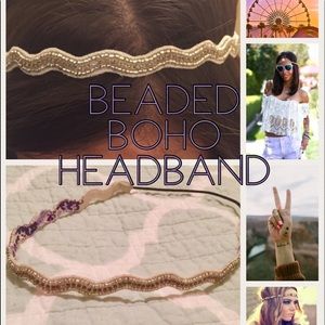 FESTIVAL LOOK~ Boho Beaded Headband ✌🏽