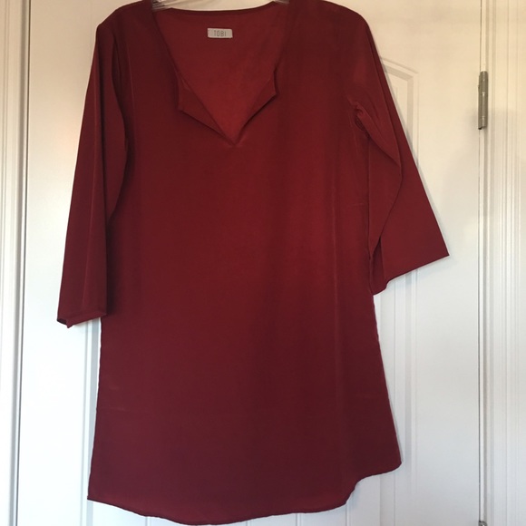 Red Long sleeve Tobi Dress