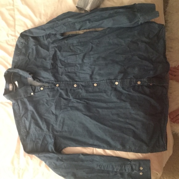 Pera denim long sleeve buttondown