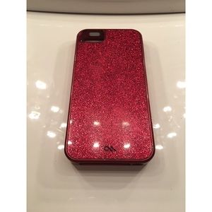 Sparkly red Casemate iPhone 5/5S case