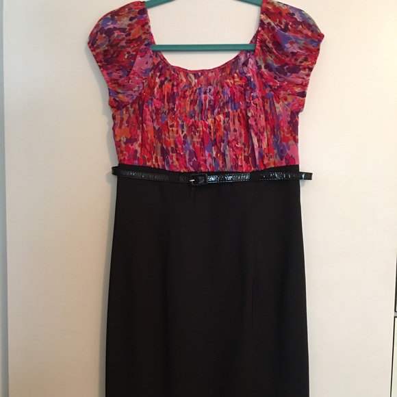 AGB floral, belted dress