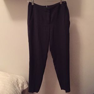 Theory 100% silk trousers