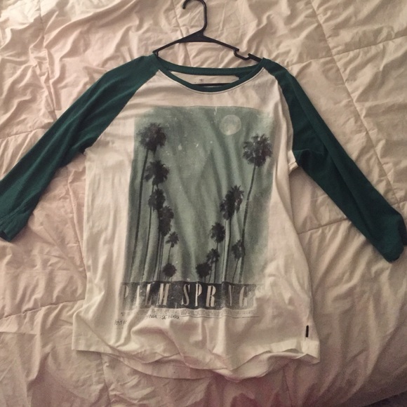 Palm spring baseball tee