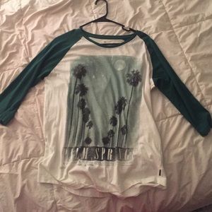 Palm spring baseball tee