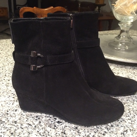 Bandolino Black Suede Boots 8