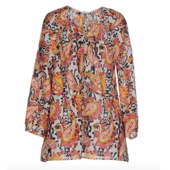 ANTIK BATIK Floral Print Top Gauze Bohemian Tunic - Picture 2 of 5