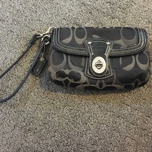 Black Coach wristlet