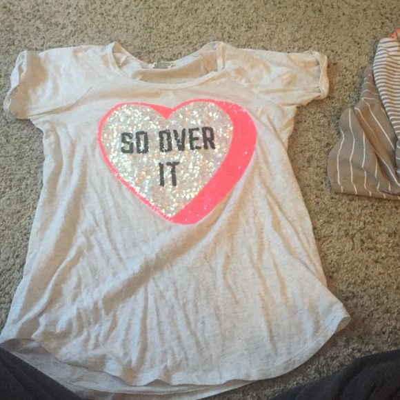 Relaxed sequin tee shirt