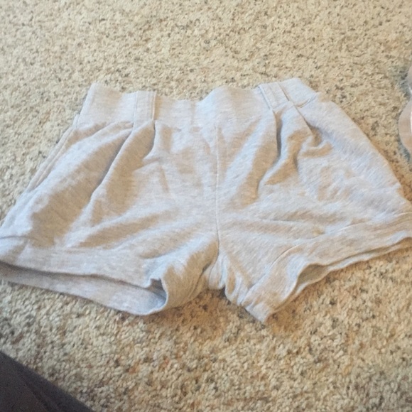 Grey cotton shorts