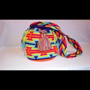 Beautiful printed wayuu mochila bag