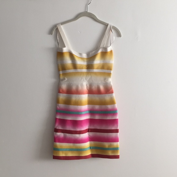 Rainbow Herve Leger Dress